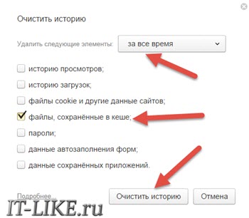 Очистить кэш яндекса на телефоне андроид. Что значит очистить кэш браузера?.